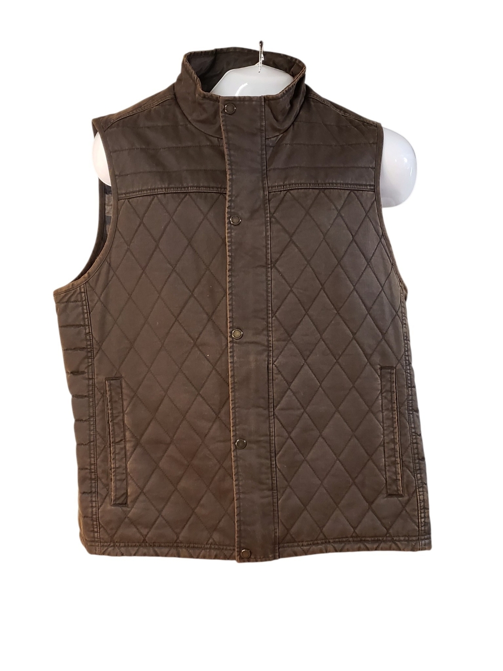 Jhonston & Morpy Men's Quilted Brown Vest - Unbranded Size XL